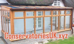 two lean conservatories sided to