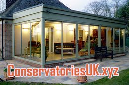 blue glass conservatories