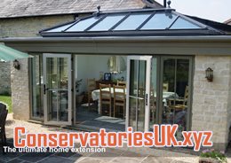 Conservatories on the front of a house