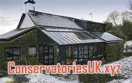 Snow on conservatory roof