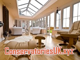 white upvc conservatory