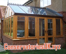 Lean to conservatory with steel base