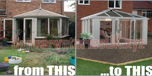 Before and After Bespoke Conservatories