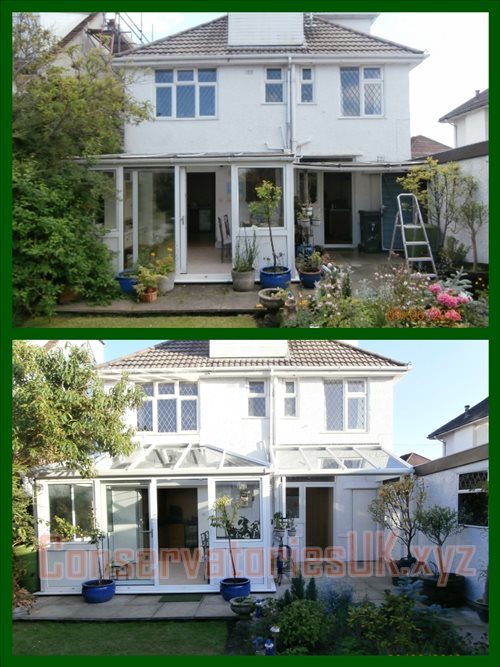 uPVC Conservatories
 Before and After Picture