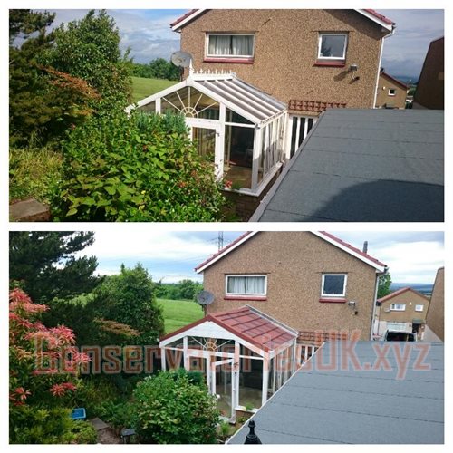 uPVC Conservatories
 Before and After Picture