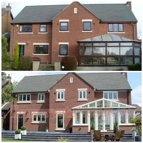 Before and After Bespoke Conservatories