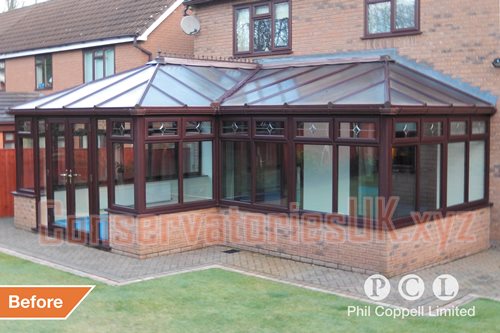 Before and After Bespoke Conservatories