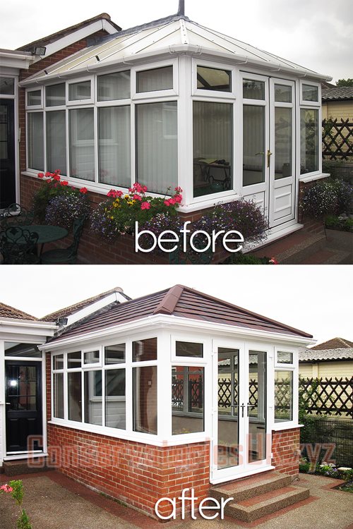 Before and After Bespoke Conservatories