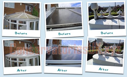 uPVC Conservatories
 Before and After Picture