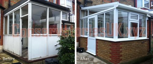 Before and After Bespoke Conservatories