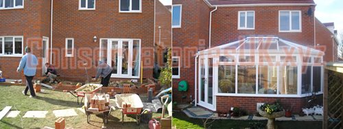 Before and After Bespoke Conservatories