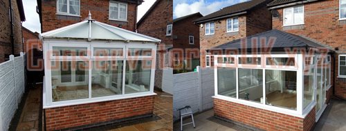 Before and After Bespoke Conservatories