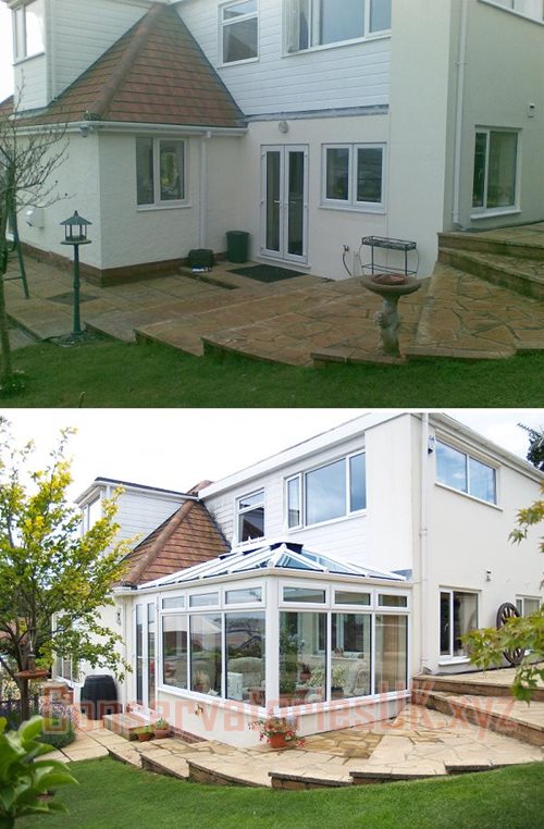 Before and After Bespoke Conservatories