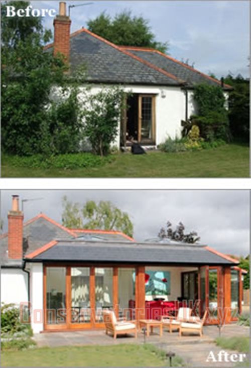 Before and After Bespoke Conservatories