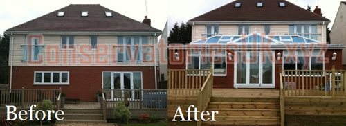 Before and After Bespoke Conservatories