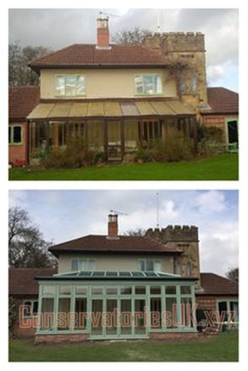 Before and After Bespoke Conservatories