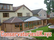 wood frame lean to conservatory