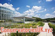 aqua green conservatory roof glass